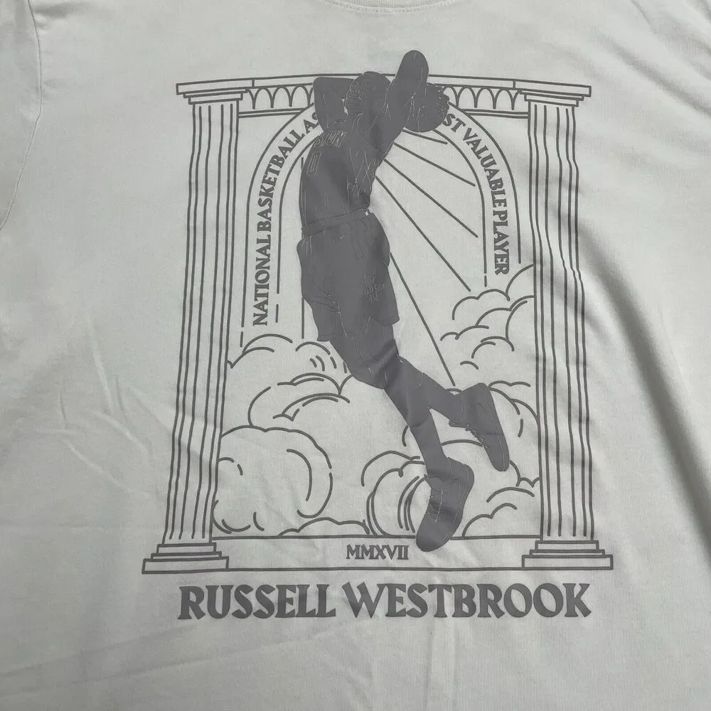 The Nike Tee Dri-Fit Graphic T-Shirt Mens Medium White Crew Neck Short Sleeve